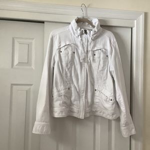 White denim jacket. Chicos size 3.